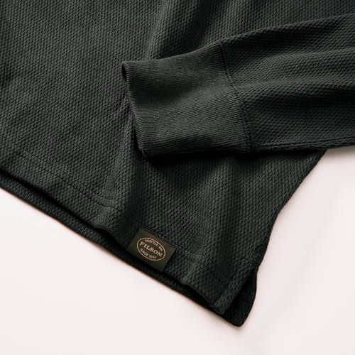 laydown detail image of Waffle Knit Henley