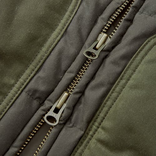 laydown detail image of Waxed Down Bomber Jacket