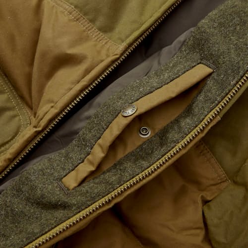 laydown detail image of Waxed Down Bomber Jacket