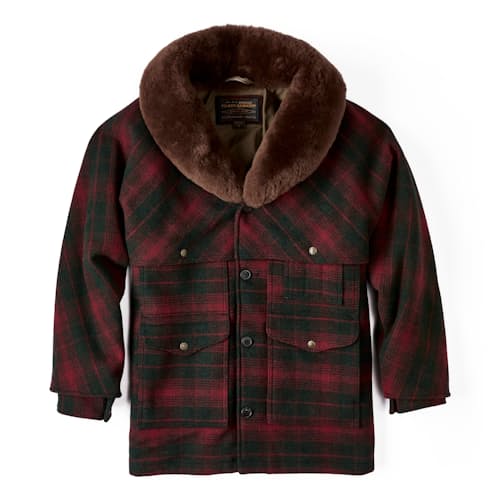 laydown image of Archival Mackinaw Wool Packer Jacket