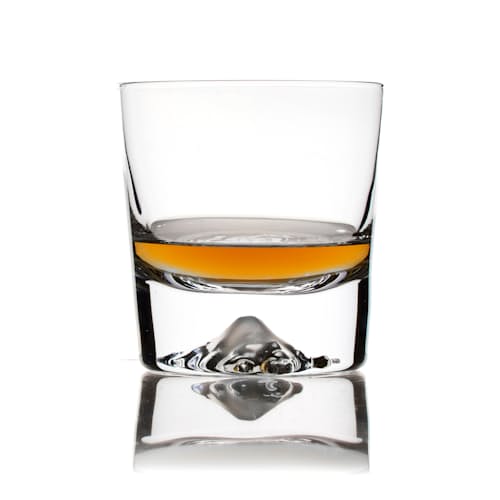 laydown image of Mt. Rainier Heavy Bottom - Set of 2 Whiskey Glasses