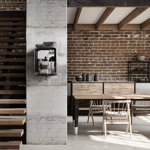lifestyle image of Upcycled Bar Cabinet