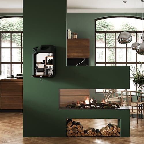 lifestyle image of Upcycled Bar Cabinet