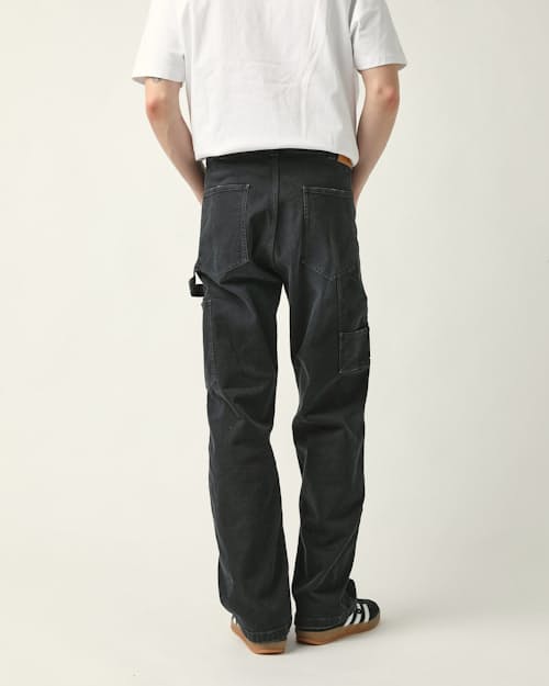 on model image of Double Knee Carpenter Jean