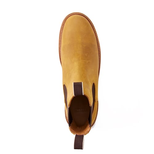 laydown image of Boone Lug Chelsea Boot