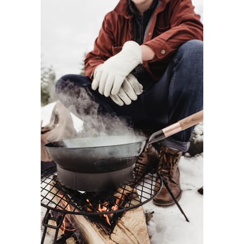 lifestyle image of Long Handle Wok