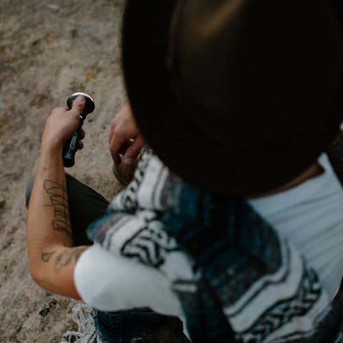 lifestyle image of Vintage Flashlight