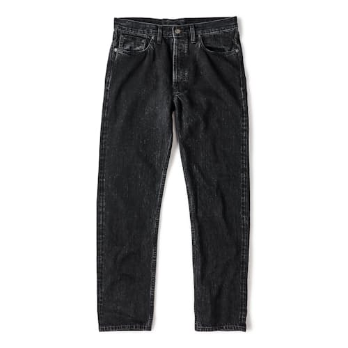 laydown image of Classic Tapered Selvedge Denim Jeans