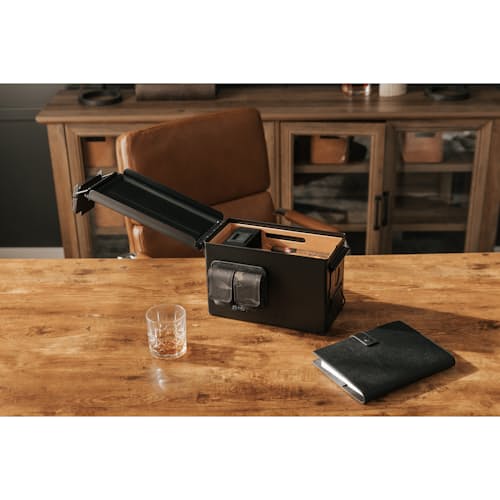 lifestyle image of The Smoke Can - 50 Cal Humidor