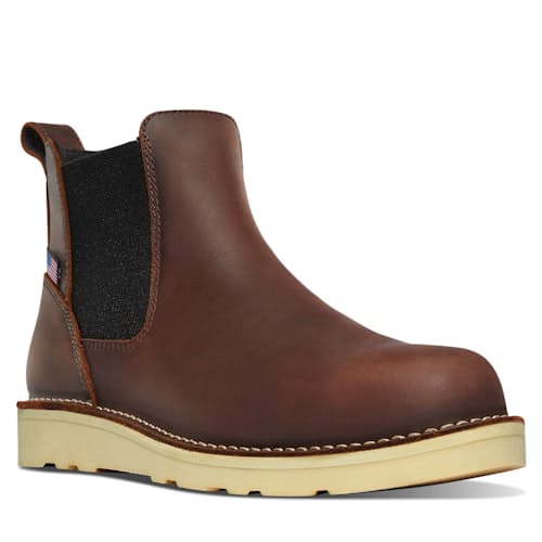 laydown image of Bull Run 6" Wedge Chelsea Boot
