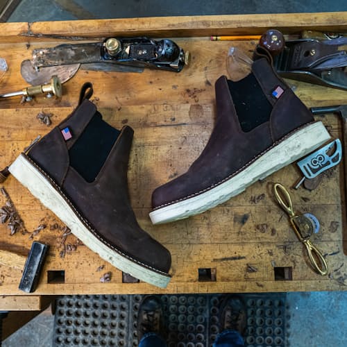 lifestyle image of Bull Run 6" Wedge Chelsea Boot