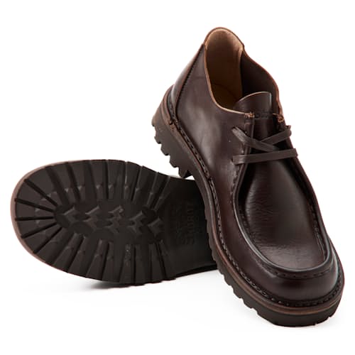 laydown image of Beenflex Moc Toe Oxford