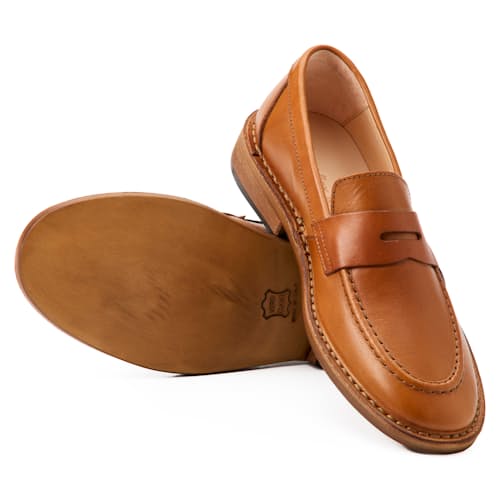 laydown image of Fastflex Leather Loafer