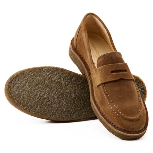laydown image of Fastflex Suede Loafer