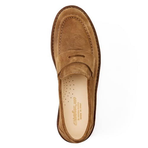 laydown image of Fastflex Suede Loafer