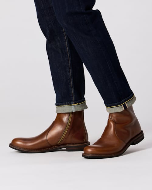 on model image of Side Zip Berryflex Boot