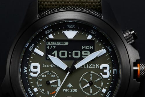 laydown detail image of Promaster Land U822 Chronograph Watch