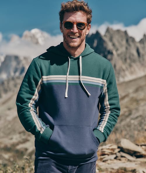 lifestyle image of Archive Varsity Hoodie