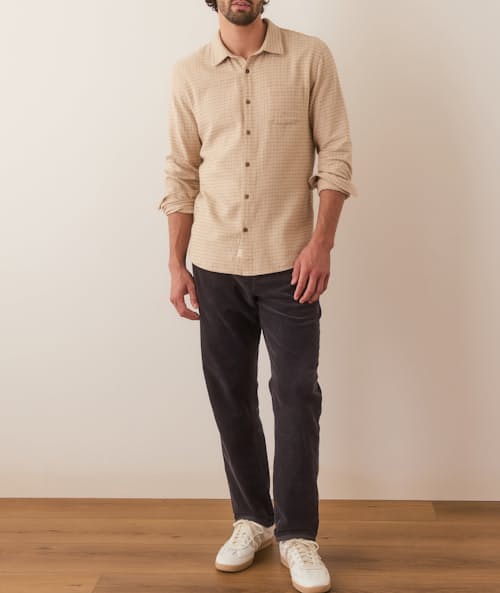 on model image of Tahoe Flannel Shirt