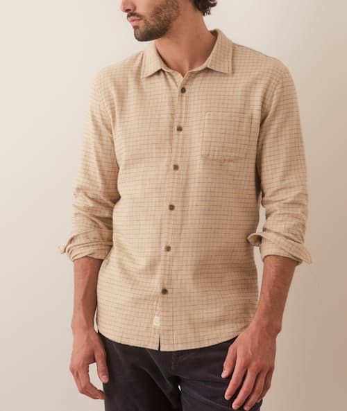 on model image of Tahoe Flannel Shirt