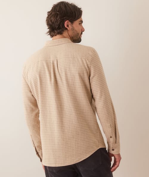 on model image of Tahoe Flannel Shirt