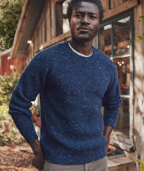 lifestyle image of Coleman Crew Sweater