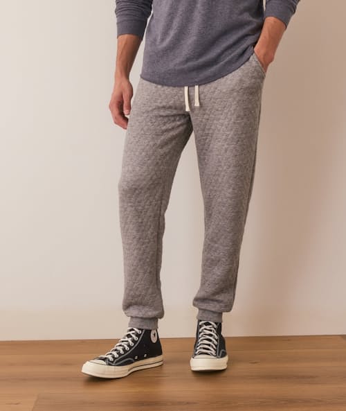 on model image of Corbet Quilted Jogger
