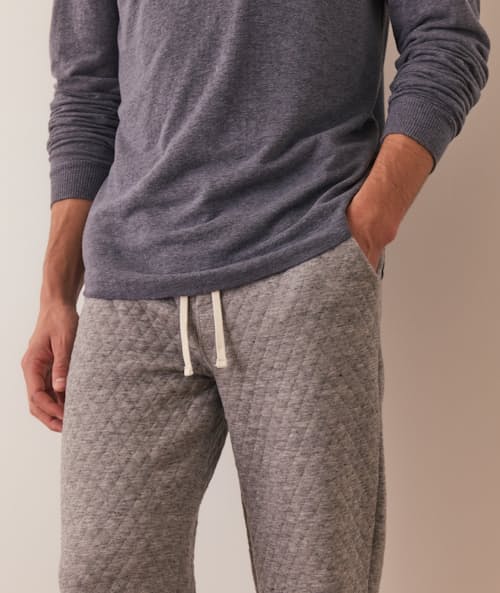 on model image of Corbet Quilted Jogger