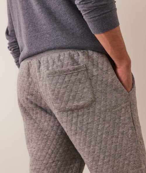 on model image of Corbet Quilted Jogger