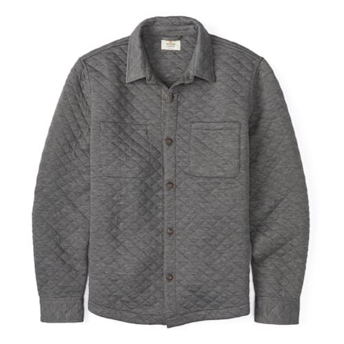 laydown image of Corbet Quilted Overshirt