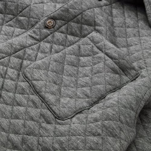 laydown detail image of Corbet Quilted Overshirt