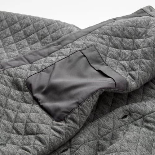 laydown detail image of Corbet Quilted Overshirt