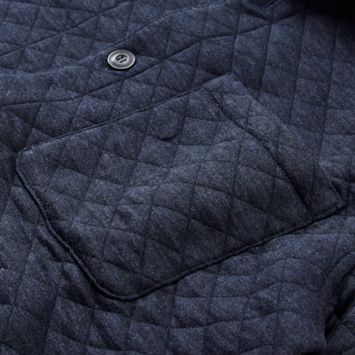 laydown detail image of Corbet Quilted Overshirt