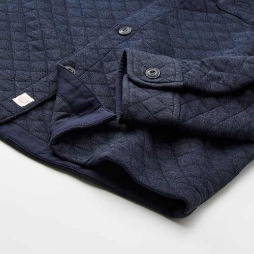 laydown detail image of Corbet Quilted Overshirt