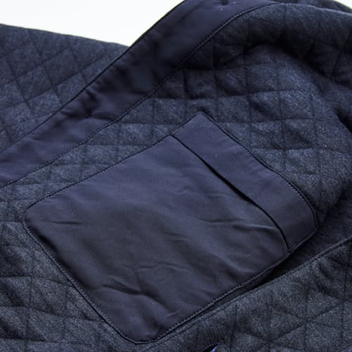 laydown detail image of Corbet Quilted Overshirt