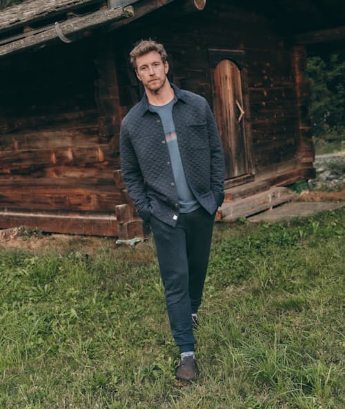 lifestyle image of Corbet Quilted Overshirt