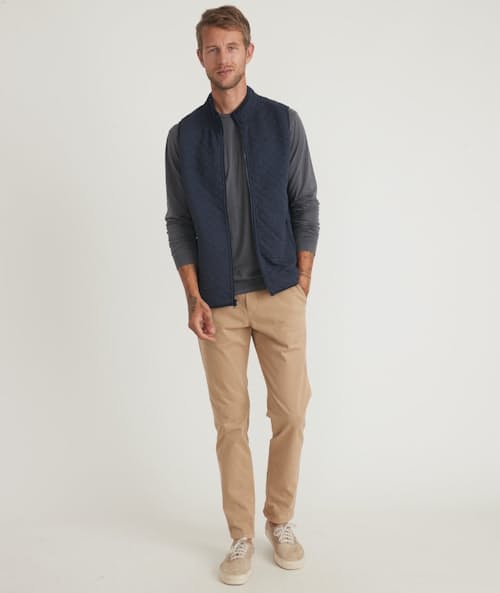 on model image of Corbet Quilted Vest