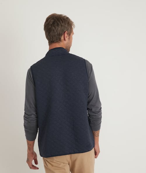 on model image of Corbet Quilted Vest