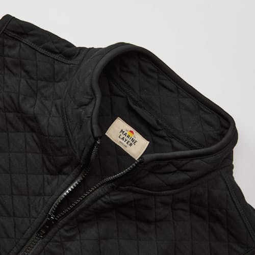 laydown detail image of Corbet Quilted Vest