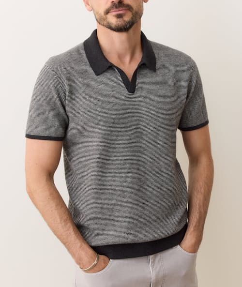 on model image of Liam Sweater Polo