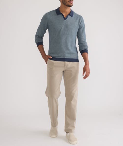 on model image of Liam Sweater Polo
