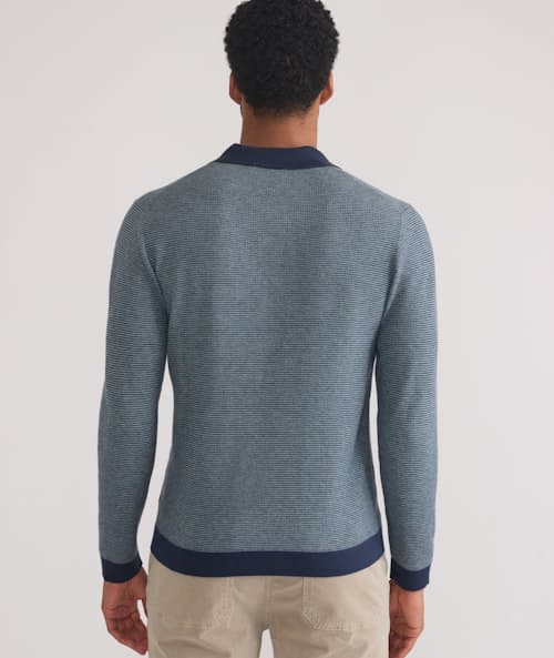 on model image of Liam Sweater Polo