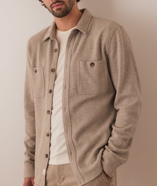 on model image of Pacifica Stretch Twill Shirt