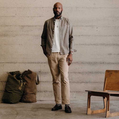 lifestyle image of The Jack Everyday Oxford Shirt
