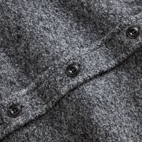 laydown detail image of The Connor Boucle Overshirt