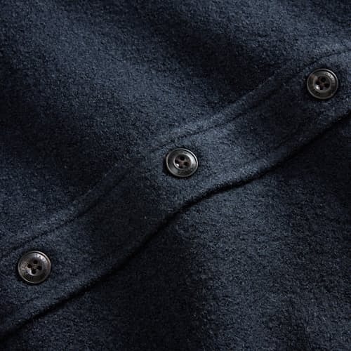 laydown detail image of The Connor Boucle Overshirt