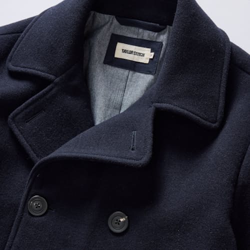 laydown detail image of The Mariner Wool Peacoat