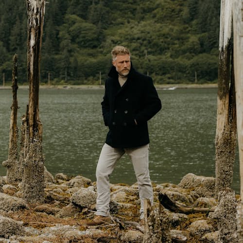 lifestyle image of The Mariner Wool Peacoat