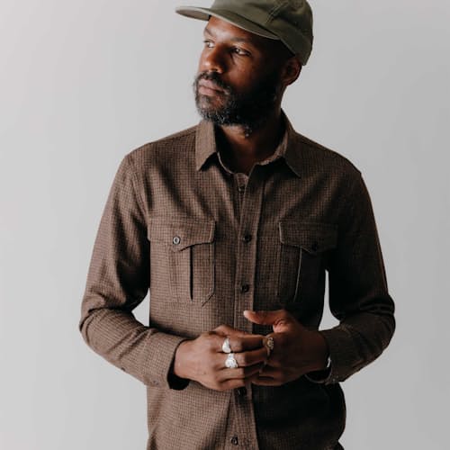 lifestyle image of The Saddler Shirt