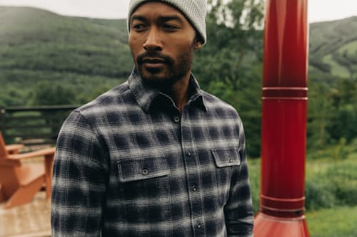 lifestyle image of The Yosemite Flannel Chamois Shirt